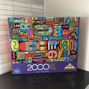 Mega Puzzle VINTAGE NUMBERS XL 2000 Piece Puzzle